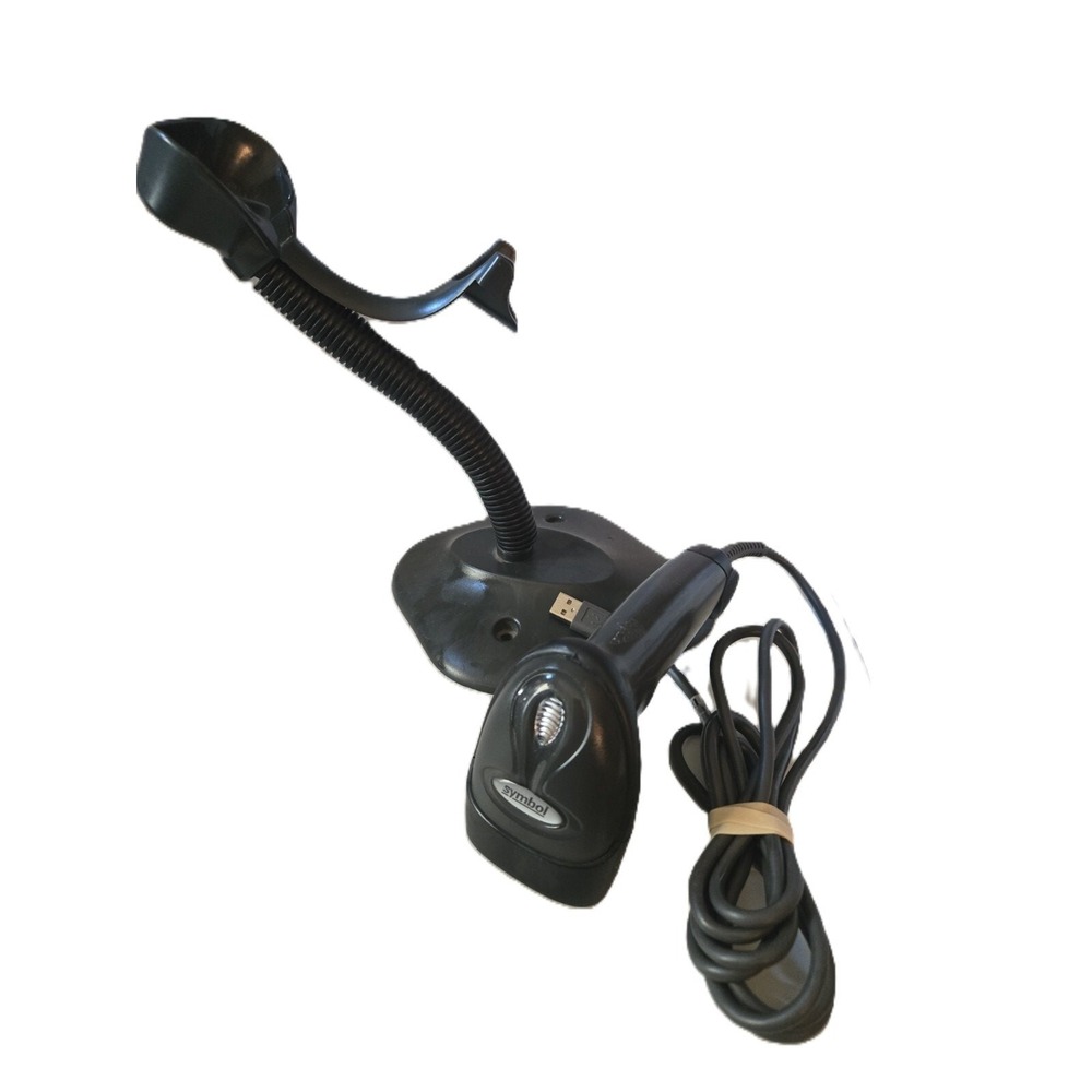 SYMBOL‎ LS2208-SR20007R-UR Laser Barcode Scanner & Stand